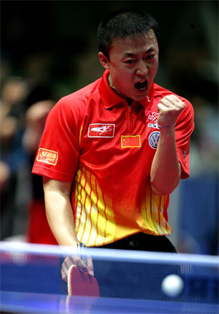 德国队险胜中国队，马琳刷新纪录